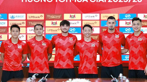 Ninh Bình ra mắt logo mới và 6 tân binh 'khủng' cho V.League 2025/26